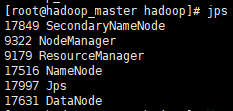 成功后（这里Linux的主机名还没改，但Hosts里面Hadoop相关的主机名，Hadoop的xml文件里相应的主机名都改掉了）